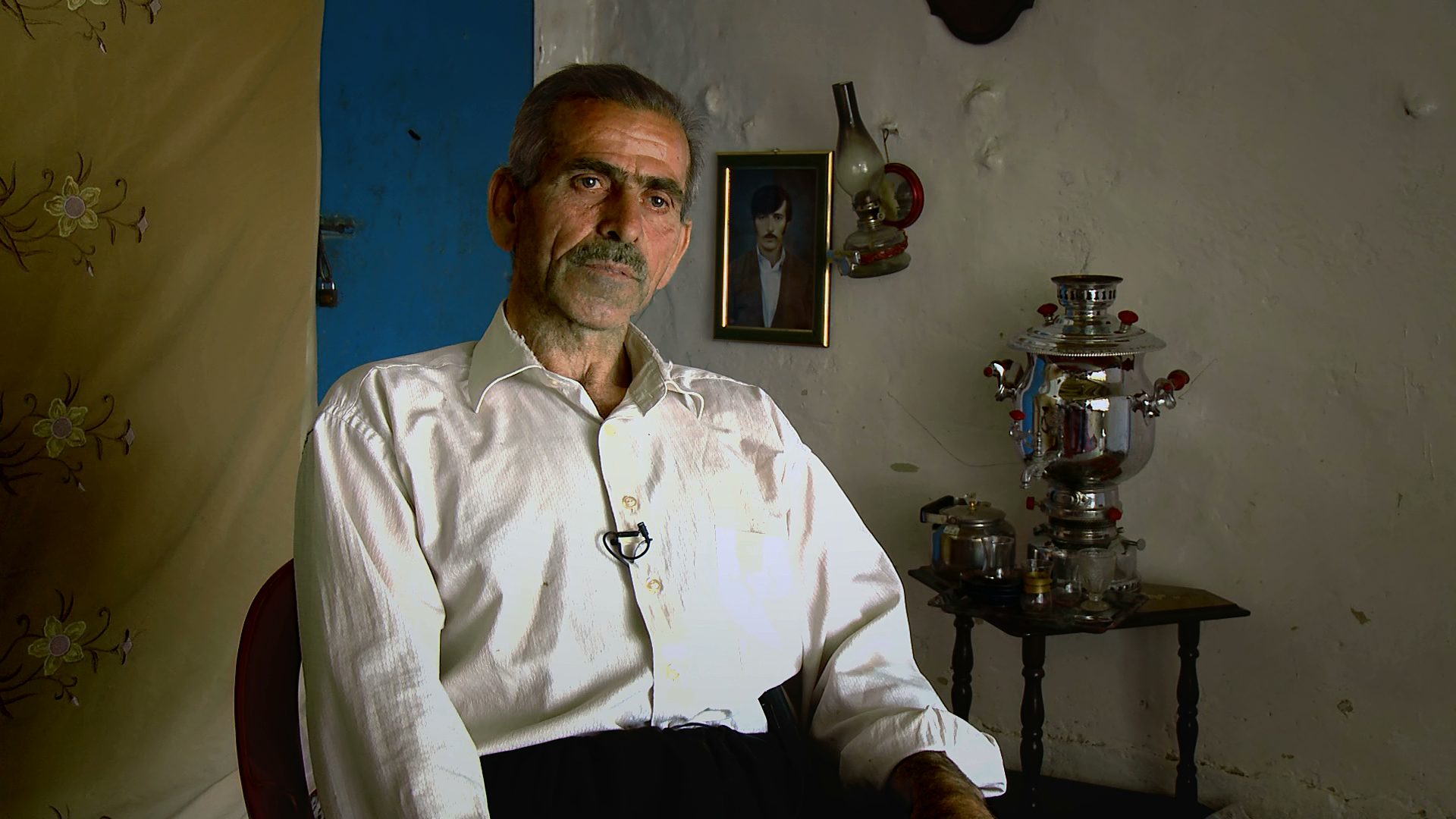 Escaping the gas attack on Haladin in 1988, OMAR ABDULLAH SAID and his family reached an Iranian refugee camp but even there Iraqi planes bombed them with chemical weapons. His son died and his wife was badly affected by the gas but survived.