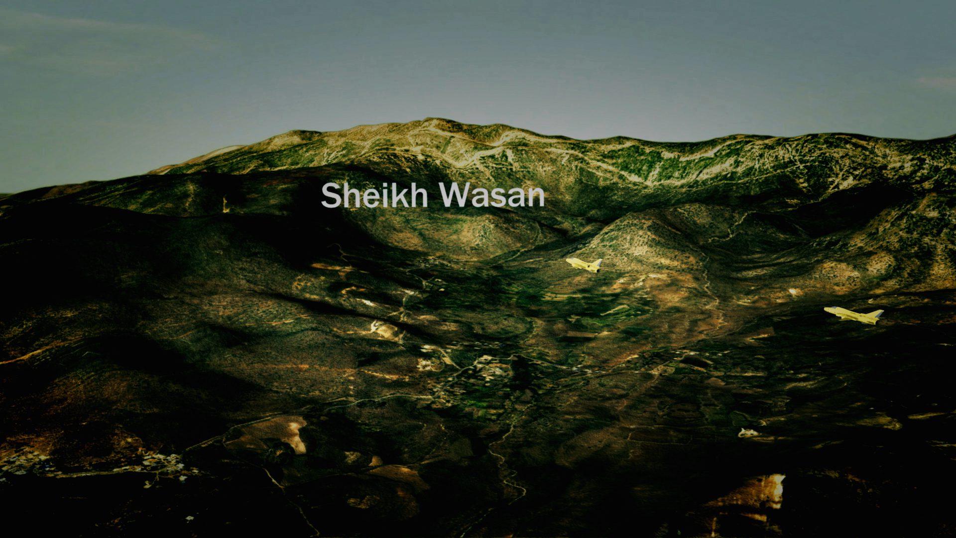 In this animation Iraqi jets drop chemical bombs on the villages of Sheikh Wasan in the Balisan valley, to the northeast of Erbil. The attack took place in the evening of 16 April 1987 as villagers returned home from the fields. The Iraqis bombed the village at supper time to maximise casualties. 